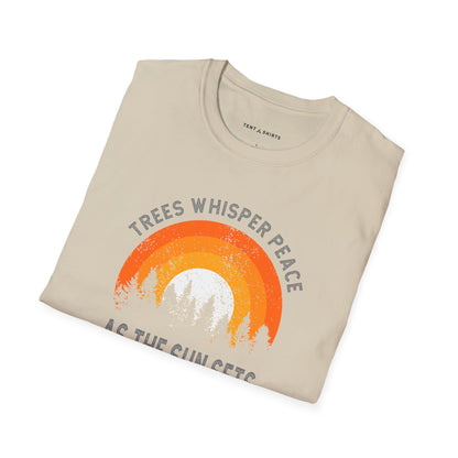 TREES WHISPER PEACE AS THE SUN SETS