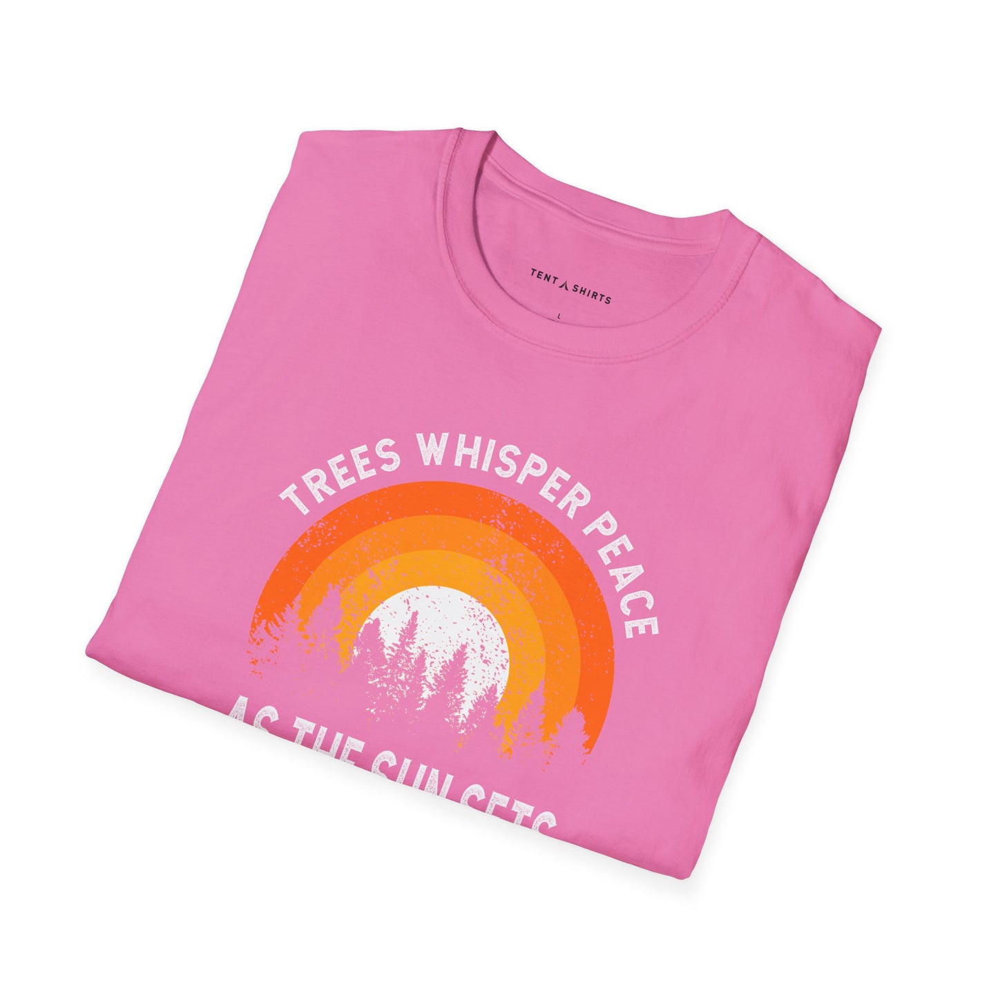 TREES WHISPER PEACE AS THE SUN SETS