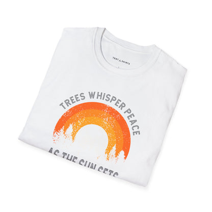 TREES WHISPER PEACE AS THE SUN SETS